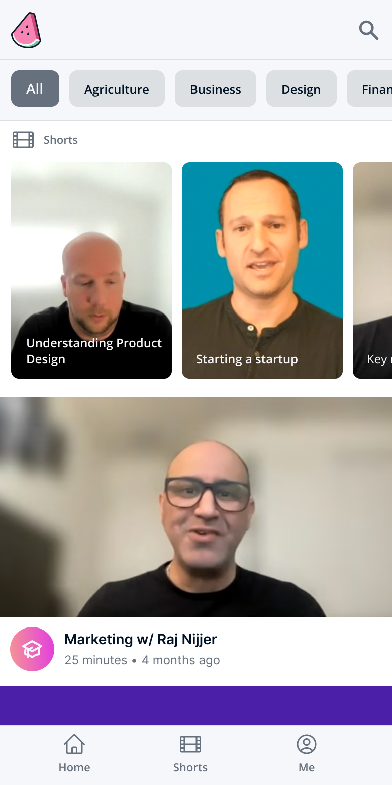 Careers mobile homepage